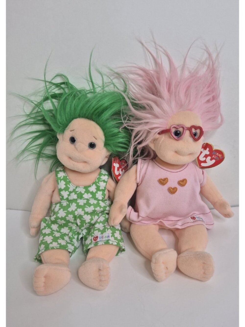 VTG Gear Beanie Kids SHENANIGAN 1993And LUVIE 1994 RETIRED